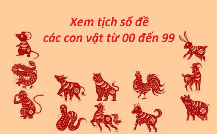 Xem tịch số đề các con vật từ 00 đến 99